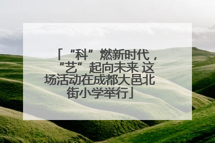 “科”燃新时代，“艺”起向未来 这场活动在成都大邑北街小学举行