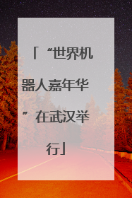 “世界机器人嘉年华”在武汉举行