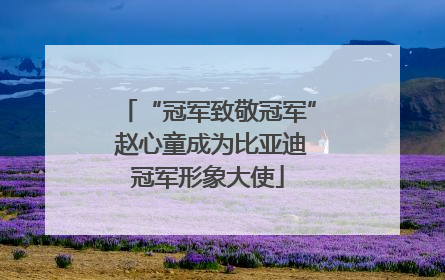 “冠军致敬冠军” 赵心童成为比亚迪冠军形象大使