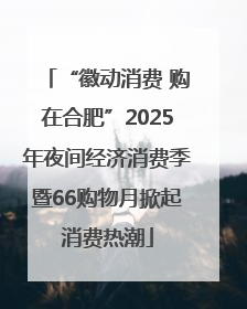 “徽动消费 购在合肥”2025年夜间经济消费季暨66购物月掀起消费热潮