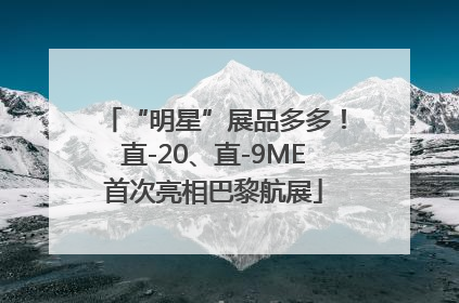 “明星”展品多多！直-20、直-9ME首次亮相巴黎航展