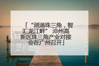 “潮涌珠三角，智汇龙江畔” 漳州高新区珠三角产业对接会在广州召开
