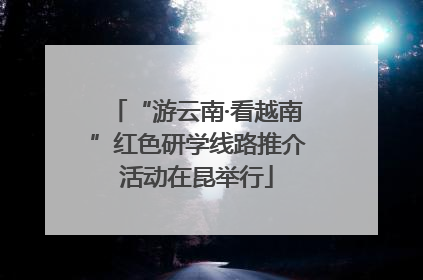 “游云南·看越南”红色研学线路推介活动在昆举行