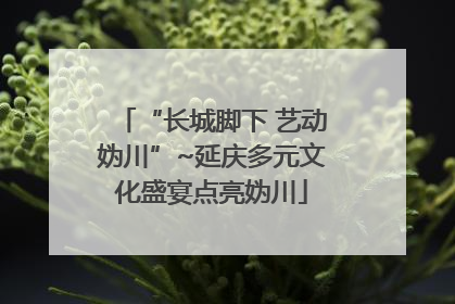 “长城脚下 艺动妫川”~延庆多元文化盛宴点亮妫川