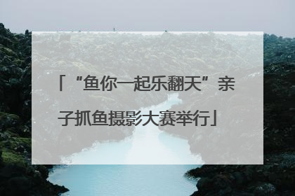 “鱼你一起乐翻天”亲子抓鱼摄影大赛举行