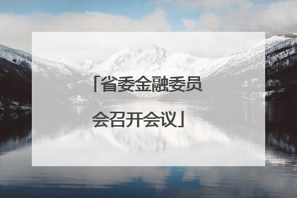 省委金融委员会召开会议