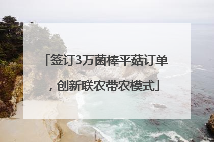 签订3万菌棒平菇订单，创新联农带农模式
