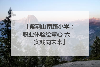 紫荆山南路小学：职业体验绘童心 六一实践向未来