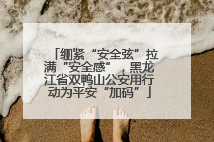 绷紧“安全弦”拉满“安全感”，黑龙江省双鸭山公安用行动为平安“加码”