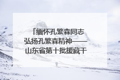 缅怀孔繁森同志 弘扬孔繁森精神——山东省第十批援藏干部人才清明节前到岗巴县开展党性教育