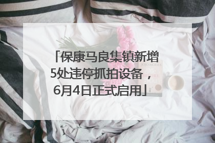 保康马良集镇新增5处违停抓拍设备，6月4日正式启用