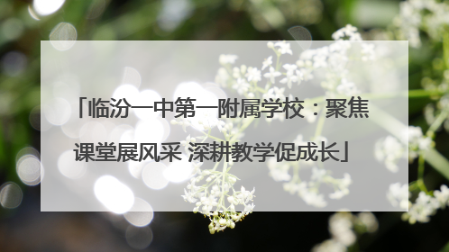 临汾一中第一附属学校：聚焦课堂展风采 深耕教学促成长