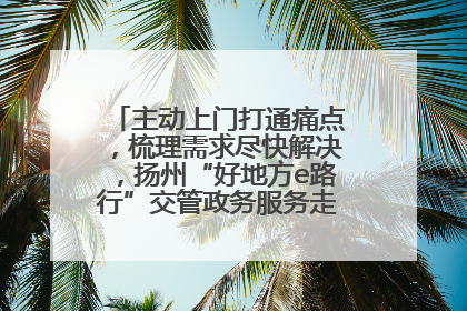 主动上门打通痛点，梳理需求尽快解决，扬州“好地方e路行”交管政务服务走进规上企业