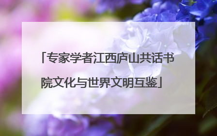 专家学者江西庐山共话书院文化与世界文明互鉴