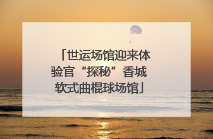 世运场馆迎来体验官“探秘”香城软式曲棍球场馆