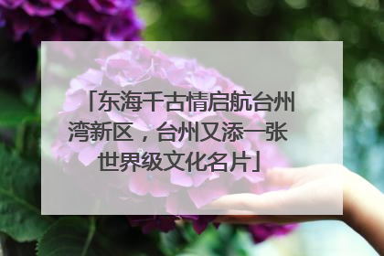 东海千古情启航台州湾新区，台州又添一张世界级文化名片