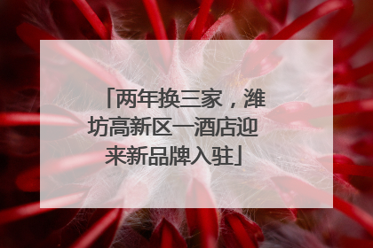 两年换三家，潍坊高新区一酒店迎来新品牌入驻