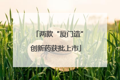 两款“厦门造”创新药获批上市