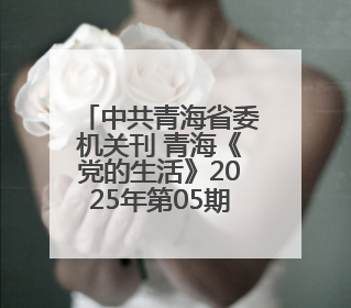 中共青海省委机关刊 青海《党的生活》2025年第05期目录 (总第500期)