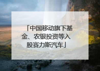中国移动旗下基金、农银投资等入股赛力斯汽车