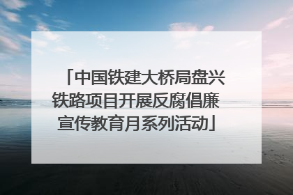 中国铁建大桥局盘兴铁路项目开展反腐倡廉宣传教育月系列活动