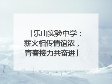 乐山实验中学：薪火相传情谊浓，青春接力共奋进