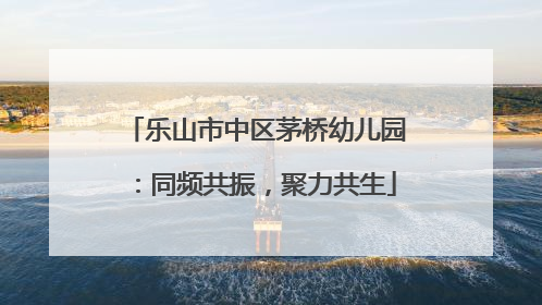 乐山市中区茅桥幼儿园：同频共振，聚力共生