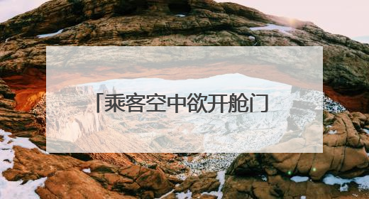 乘客空中欲开舱门 跨国航班被迫改道