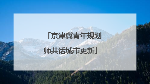 京津冀青年规划师共话城市更新