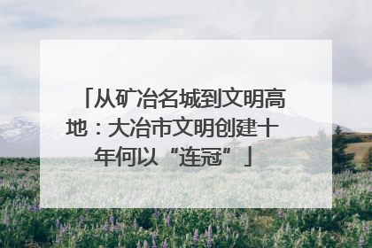 从矿冶名城到文明高地：大冶市文明创建十年何以“连冠”