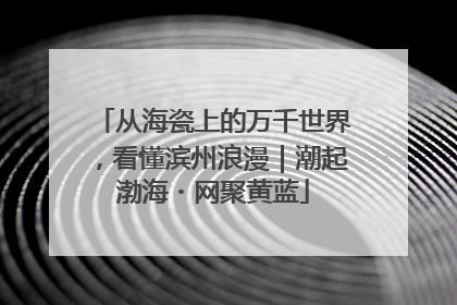 从海瓷上的万千世界，看懂滨州浪漫｜潮起渤海・网聚黄蓝