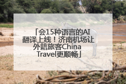 会15种语言的AI翻译上线！济南机场让外籍旅客China Travel更顺畅