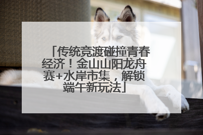 传统竞渡碰撞青春经济！金山山阳龙舟赛+水岸市集，解锁端午新玩法