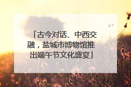 古今对话、中西交融，盐城市博物馆推出端午节文化盛宴