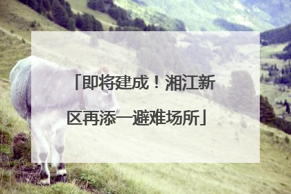 即将建成！湘江新区再添一避难场所