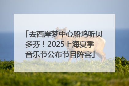 去西岸梦中心船坞听贝多芬！2025上海夏季音乐节公布节目阵容