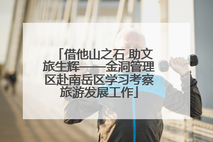 借他山之石 助文旅生辉——金洞管理区赴南岳区学习考察旅游发展工作