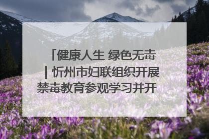 健康人生 绿色无毒｜忻州市妇联组织开展禁毒教育参观学习并开展主题党日活动