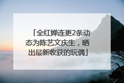 全红婵连更2条动态为陈艺文庆生，晒出最新收获的玩偶