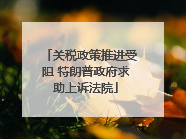 关税政策推进受阻 特朗普政府求助上诉法院