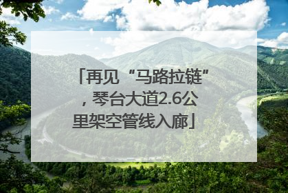 再见“马路拉链”，琴台大道2.6公里架空管线入廊