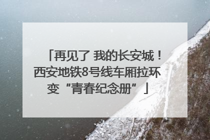 再见了 我的长安城！西安地铁8号线车厢拉环变“青春纪念册”
