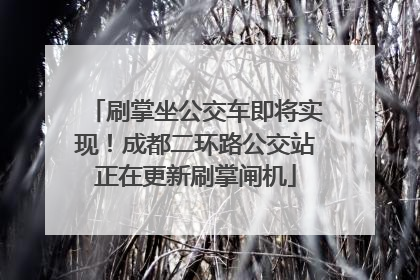 刷掌坐公交车即将实现！成都二环路公交站正在更新刷掌闸机