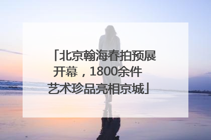 北京翰海春拍预展开幕，1800余件艺术珍品亮相京城