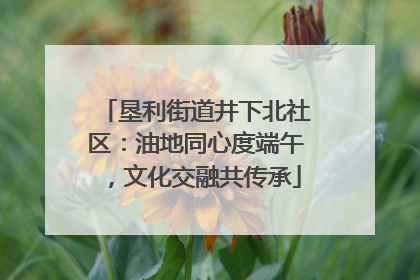 垦利街道井下北社区：油地同心度端午，文化交融共传承