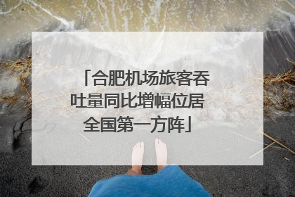 合肥机场旅客吞吐量同比增幅位居全国第一方阵