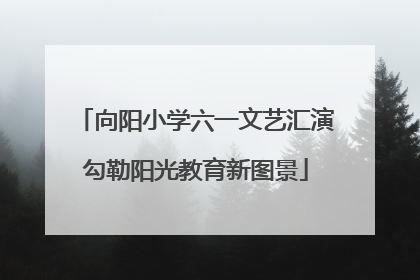 向阳小学六一文艺汇演勾勒阳光教育新图景
