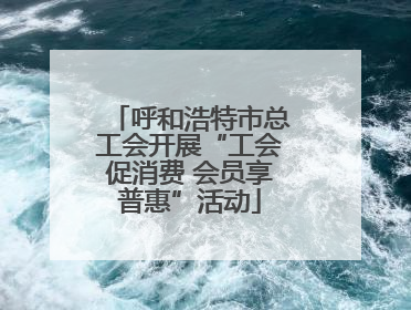呼和浩特市总工会开展“工会促消费 会员享普惠”活动