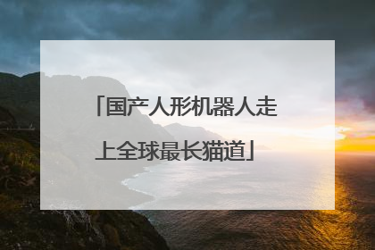 国产人形机器人走上全球最长猫道