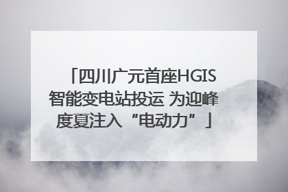 四川广元首座HGIS智能变电站投运 为迎峰度夏注入“电动力”